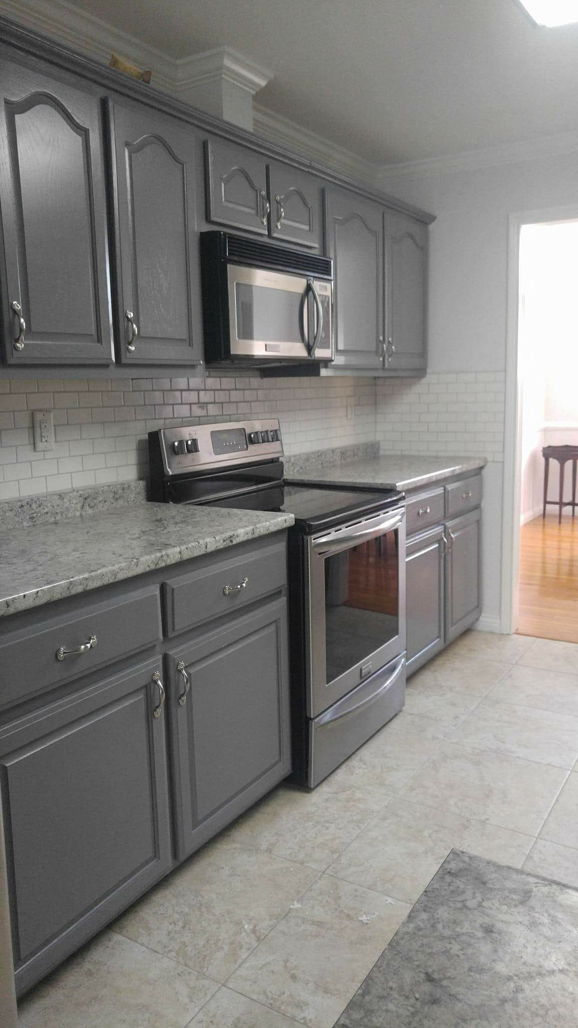 Resurfaced some cabinets and completely changed the kitchen